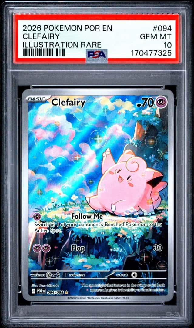 2026 POKEMON POR EN-PERFECT ORDER ILLUSTRATION RARE #094 CLEFAIRY PSA 10