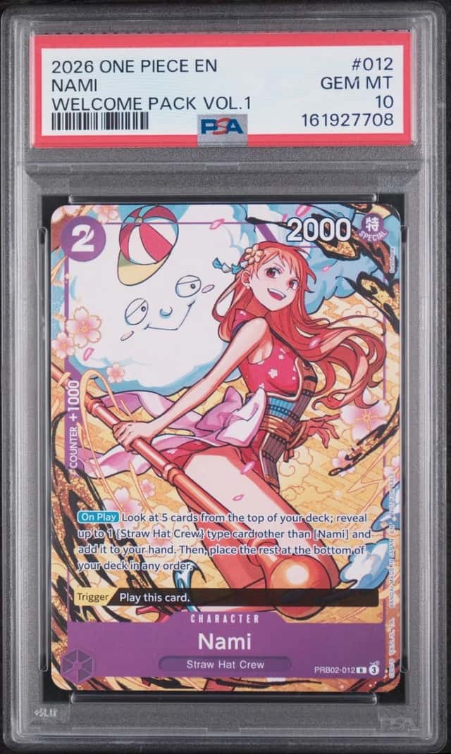 2026 ONE PIECE WELCOME PACK VOL.1 #012 NAMI PSA 10