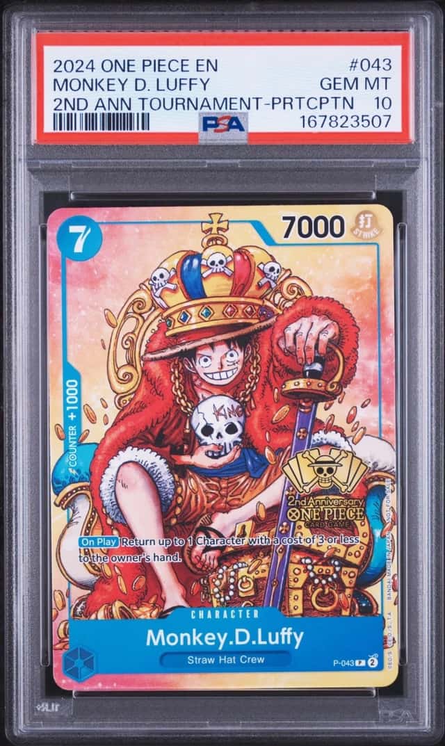2024 ONE PIECE PROMOS #043 MONKEY D. LUFFY PSA 10