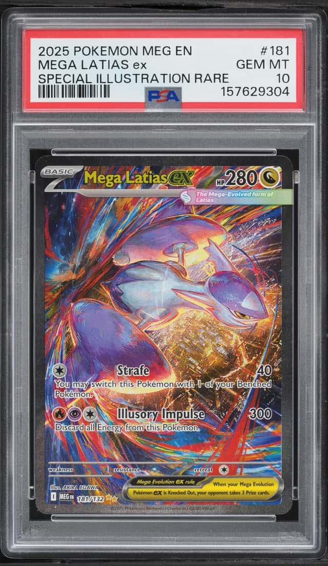 2025 Pokemon Mega Evolution SIR Mega Latias ex #181 PSA 10 GEM MINT