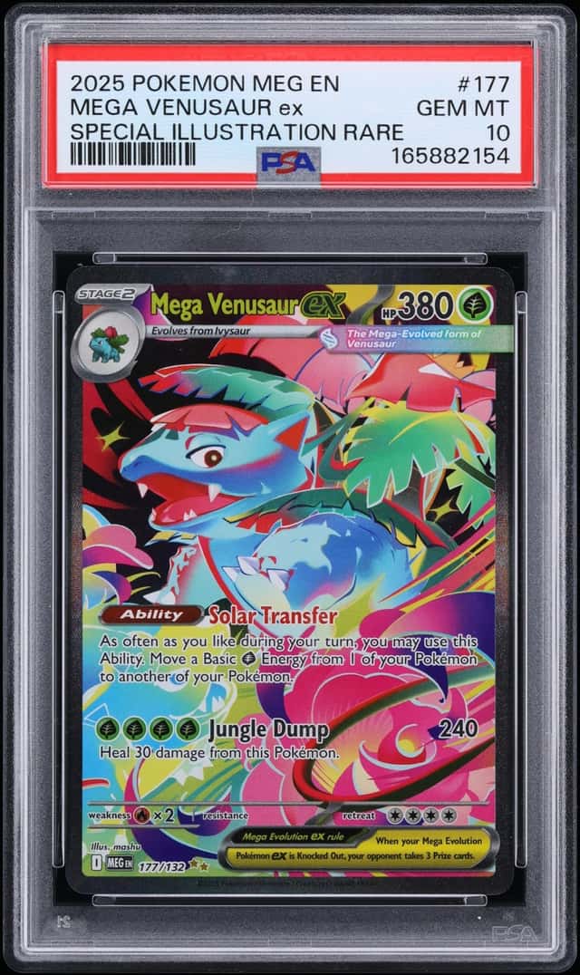 2025 Pokemon Mega Evolution SIR Mega Venusaur Ex #177 PSA 10 GEM MINT