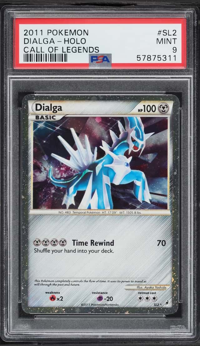 2011 Pokemon Call Of Legends Holo Dialga #SL2 PSA 9 MINT