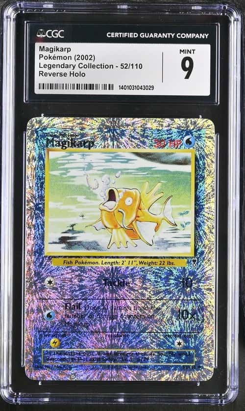 Magikarp 52/110 Reverse Holo Legendary Collection 2002 Vintage Rare CGC 9 Mint