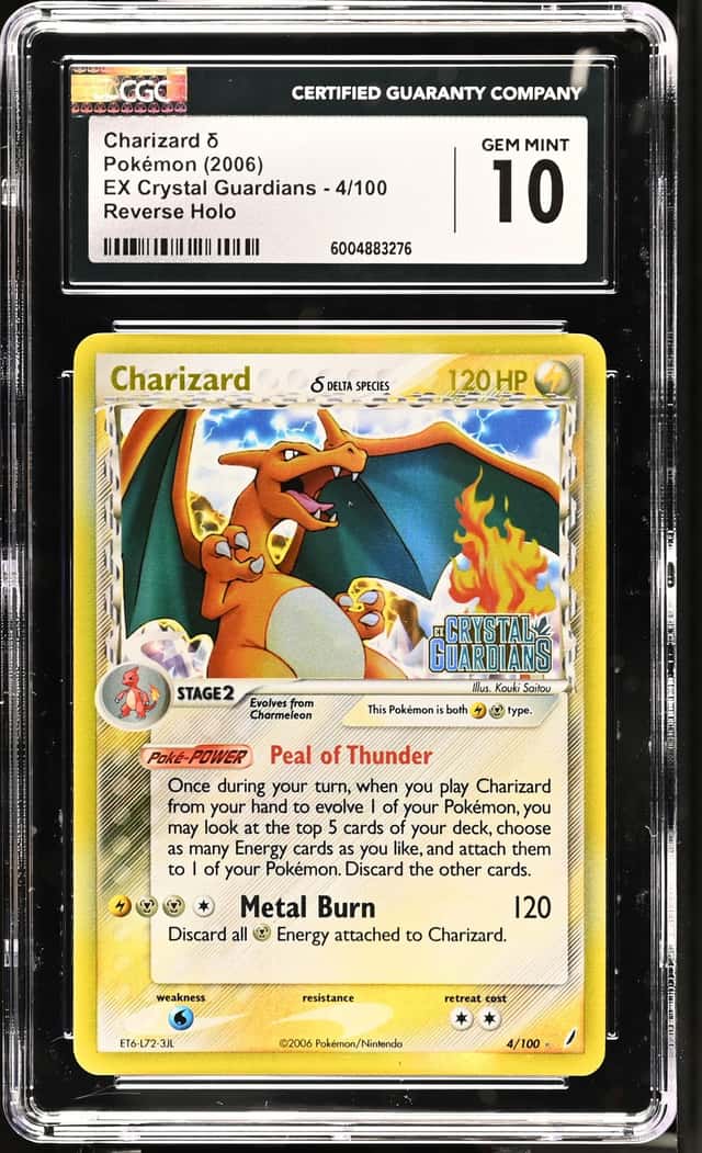 CGC 10 Charizard Delta Species 4/100 EX Crystal Guardians Reverse Holo English