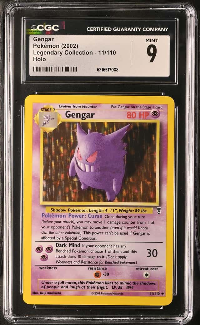 Gengar 11/110 Legendary Collection Holo Pokemon Card WOTC CGC 9
