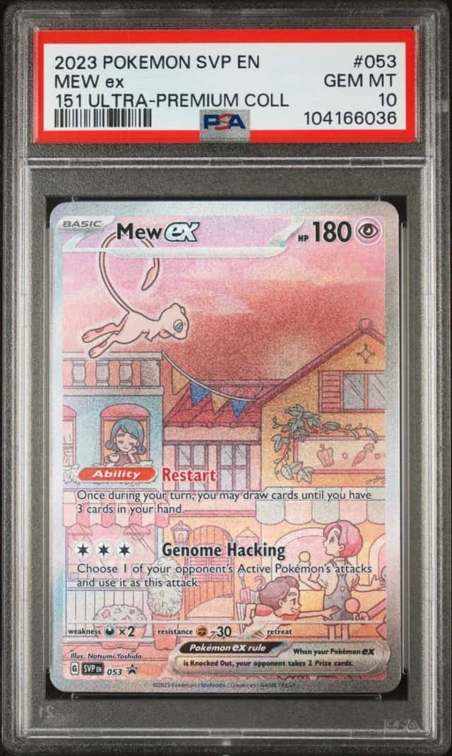 POKEMON MEW ex 2023 SVP EN-SV BSP #053 151 ULTRA-PREM COLL PSA 10