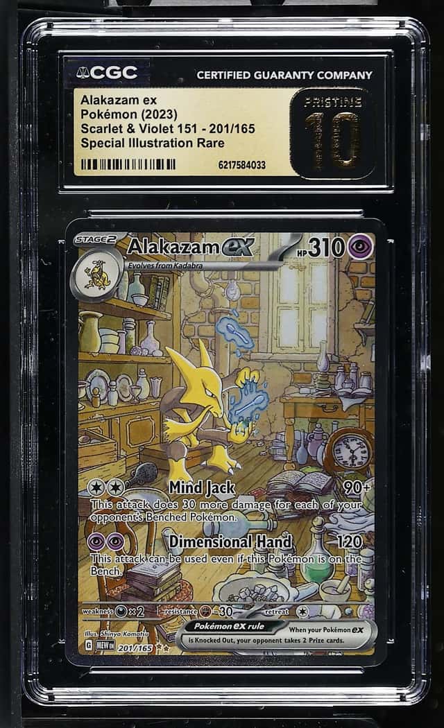 2023 Pokemon SV 151 Alakazam ex Special Illustration Rare #201/165 CGC 10