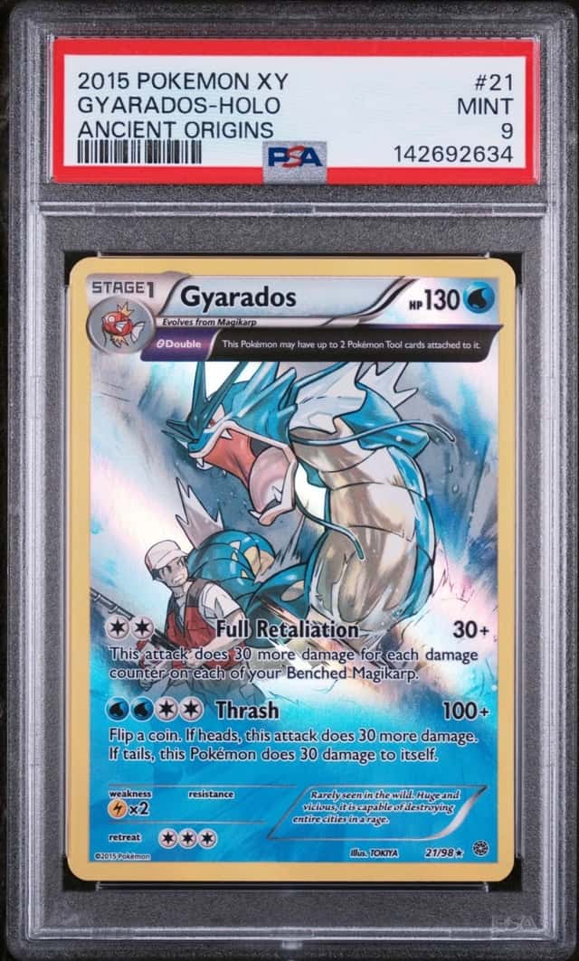 Pokemon Gyarados Holo Ancient Origins 21/98 PSA 9 Mint