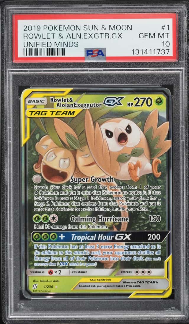 Rowlet & Alolan Exeggutor GX