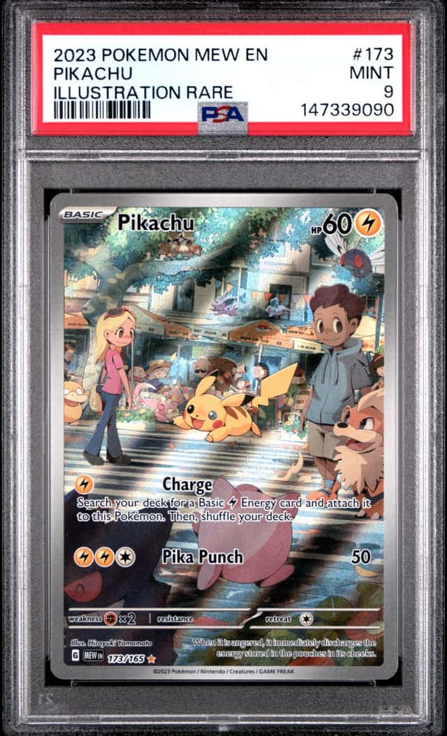 2023 Pokemon Scarlet & Violet 151 IR Pikachu #173 PSA 9 MINT