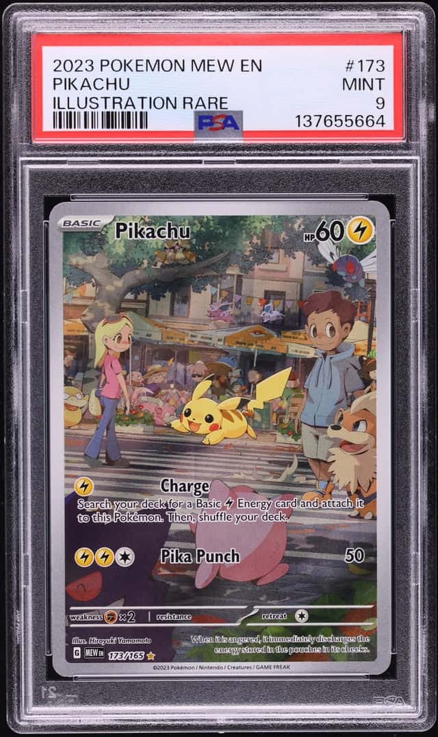 2023 Pokemon Scarlet & Violet 151 IR Pikachu #173 PSA 9 MINT