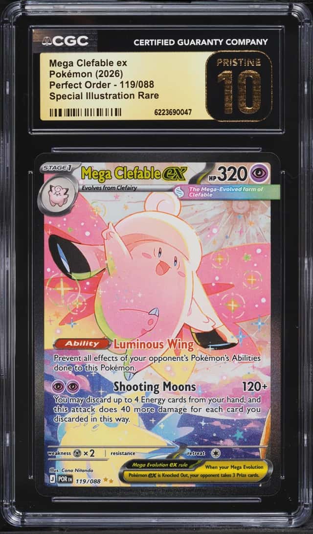 2026 Pokemon Mega Evolution Perfect Order SIR Mega Clefable EX #119 CGC 10 PRISTINE