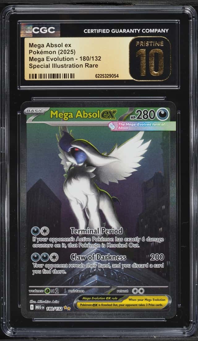 2025 Pokemon Mega Evolution SIR Mega Absol Ex #180 CGC 10 PRISTINE
