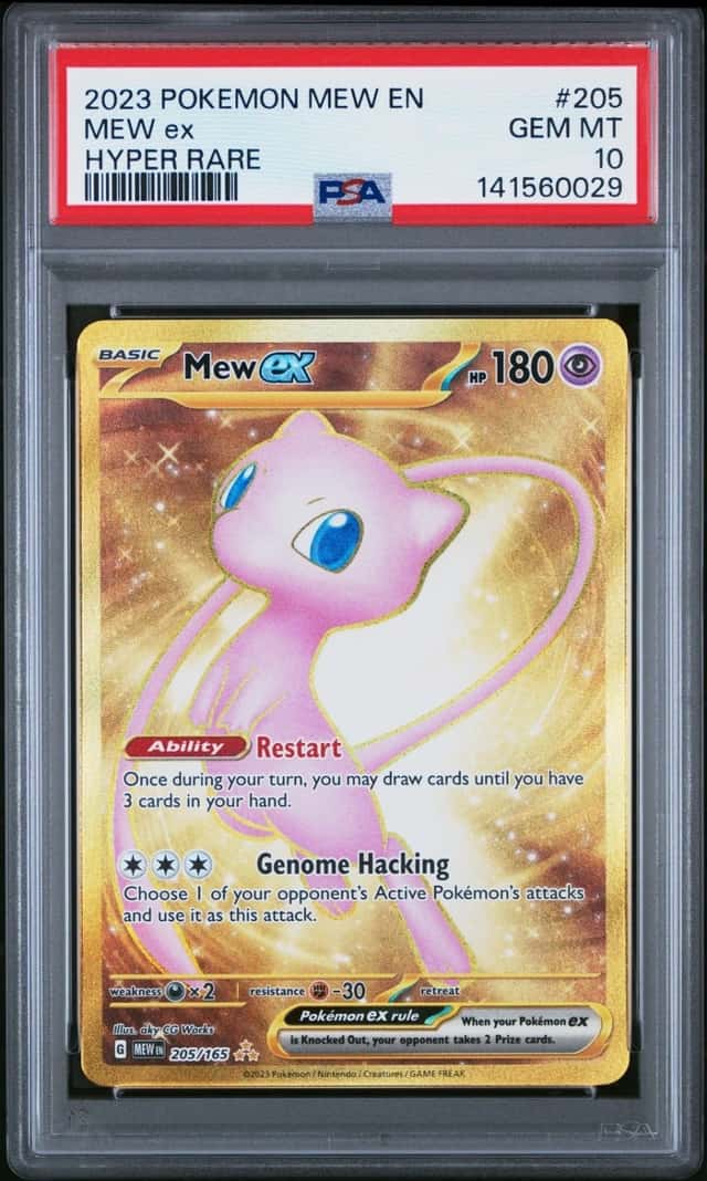 PSA 10 2023 Pokemon Mew En-151 #205 Mew Ex GEM MT NO RESERVE! No Reserve