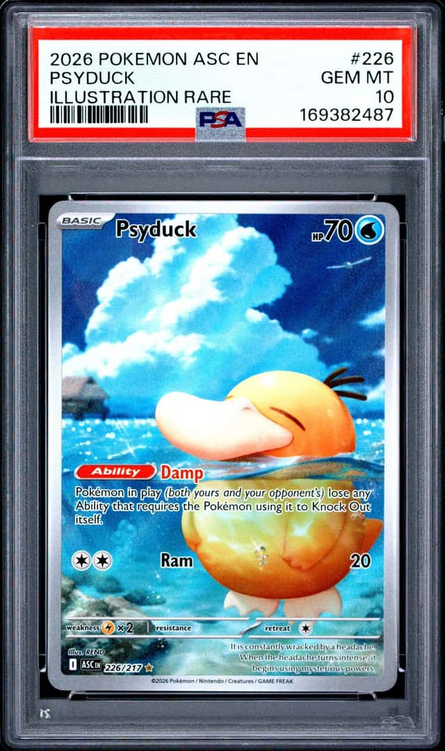 2026 POKEMON ASC EN-ASCENDED HEROES ILLUSTRATION RARE #226 PSYDUCK PSA 10