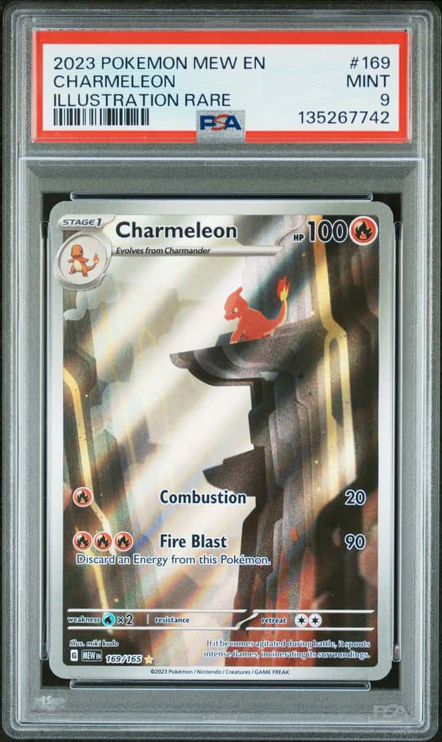 Charmeleon 169/165 Illustration Rare Holo SV 151 2023 English PSA 9