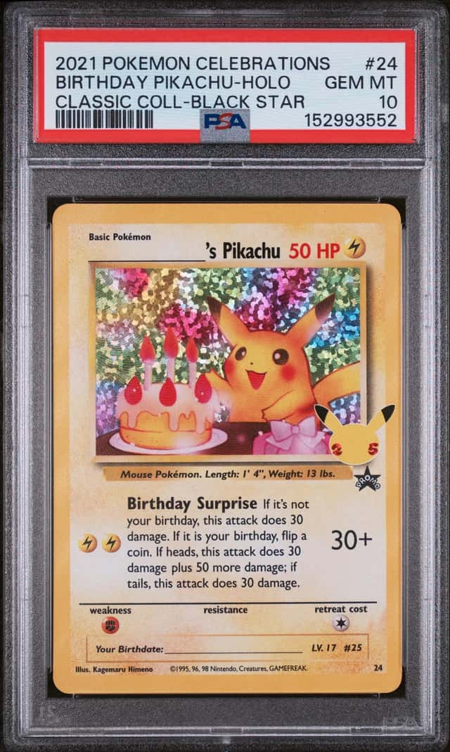 _____'s Pikachu STAMP [25th Anniversary] TEXTURED CONFETTI HOLO