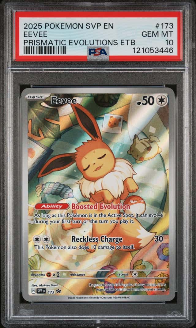 Pokemon SV Black Star Promos Eevee 2025 #173 PSA 10 GEM MINT