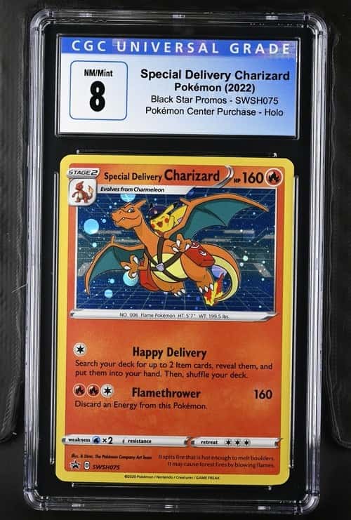 Pokemon Special Delivery Charizard Promos SWSH075 PM Center Purchase CGC 8