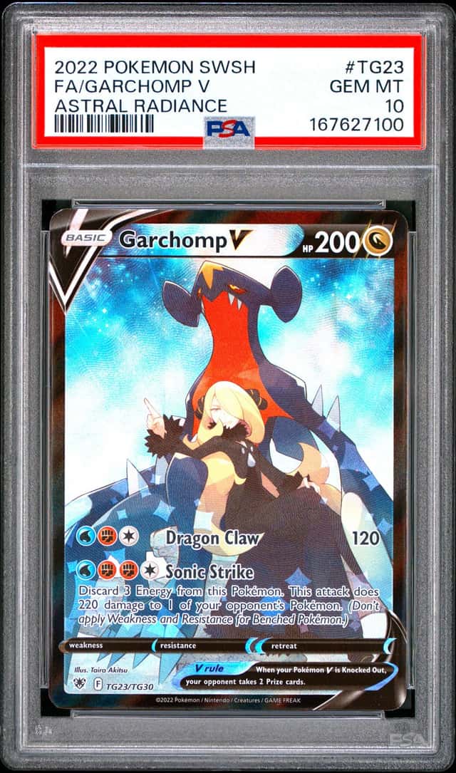 Pokemon Garchomp V Astral Radiance Full Art TG23/TG30 PSA 10 Gem Mint