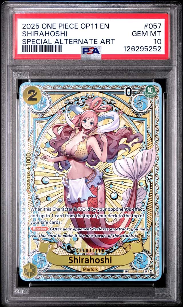 One Piece Shirahoshi SP A Fist of Divine Speed EB01-057 Alternate Art PSA 10