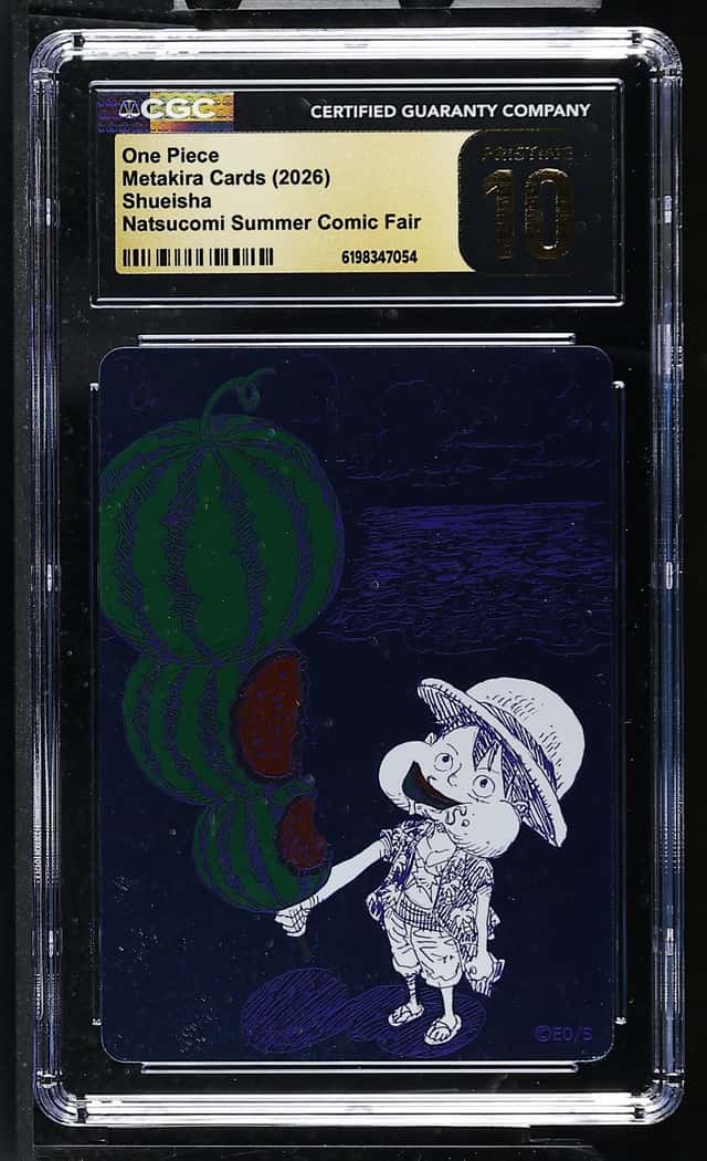 CGC Pristine 10 ONE PIECE Watermelon Luffy Promo NATSUCOMI 2026 MetaKira Foil 38