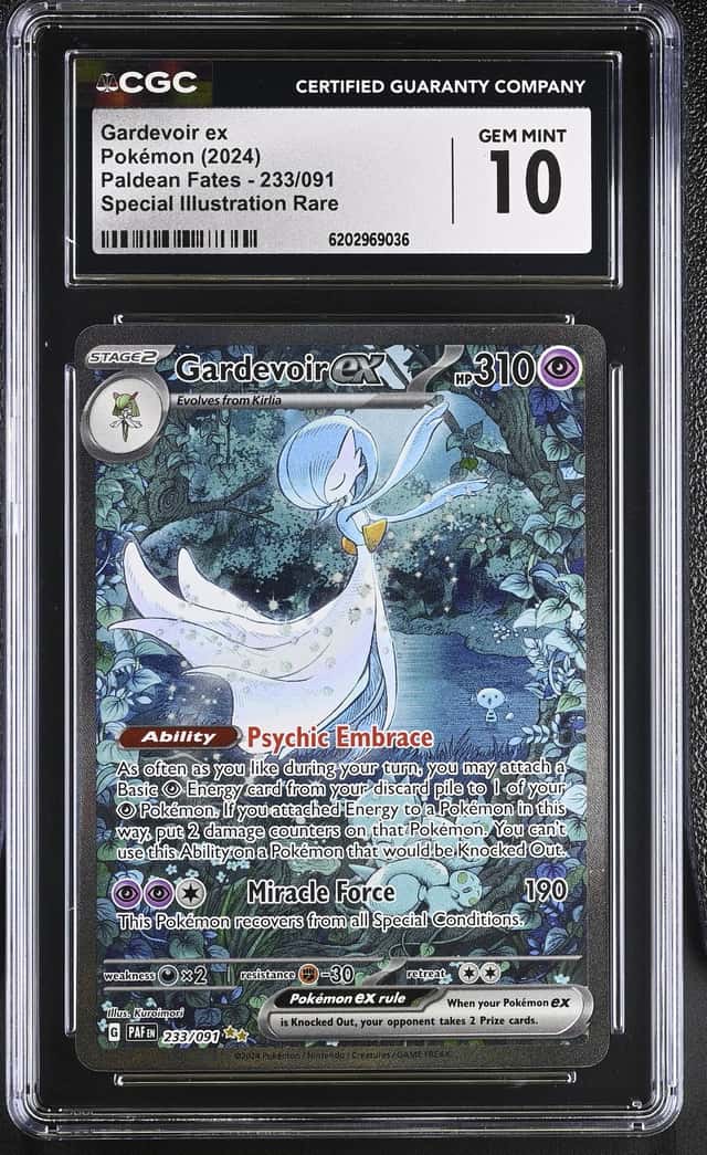 2024 Pokemon Scarlet & Violet Paldean Fates SIR Gardevoir ex #233 CGC 10 GEM MINT