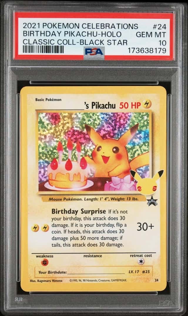 _____'s Pikachu STAMP [25th Anniversary] TEXTURED CONFETTI HOLO