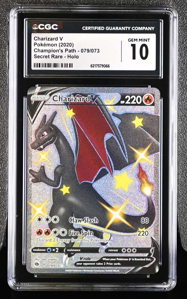 2020 Pokemon SWSH Champion's Path Charizard V #079/073 CGC 10 GEM MINT