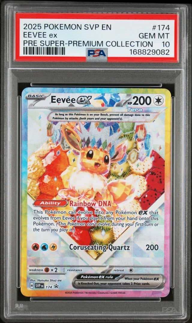 2025 POKEMON SVP PROMO SUPER-PREMIUM COLLECTION #174 EEVEE EX PSA 10