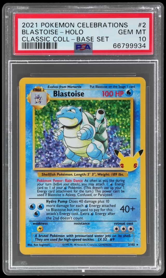 2021 Pokemon Celebrations Classic Collection Base Set Holo Blastoise #2