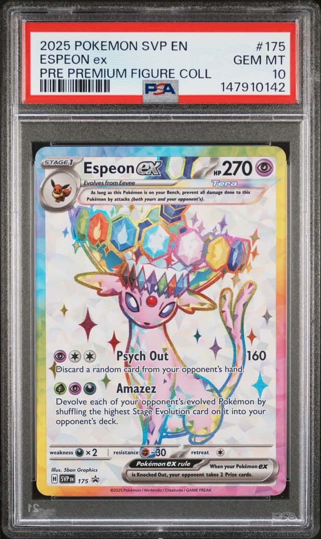 2025 Pokemon Scarlet and Violet Prismatic Evolutions Premium Figure Collection Espeon Ex #175