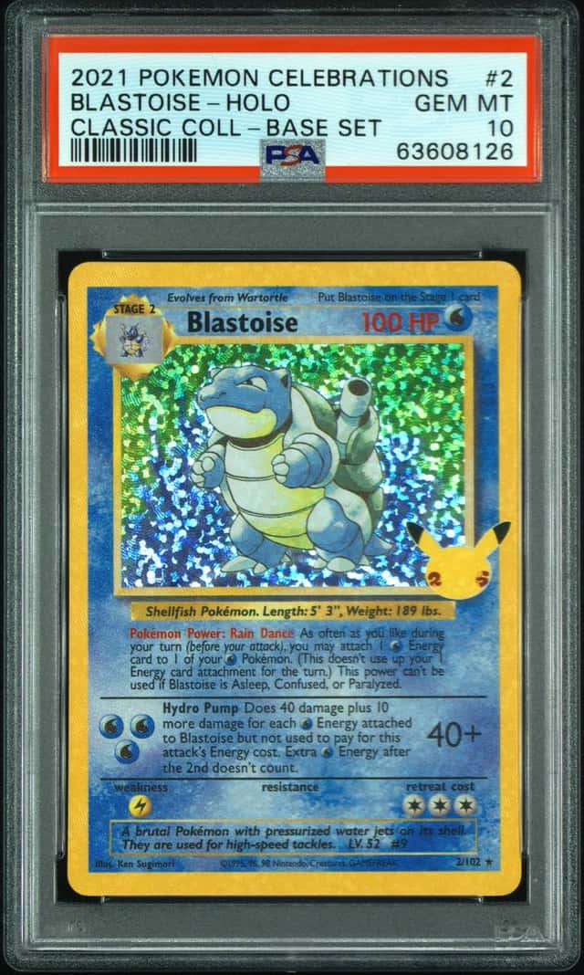 2021 Pokemon Celebrations Classic Collection Base Set Holo Blastoise #2