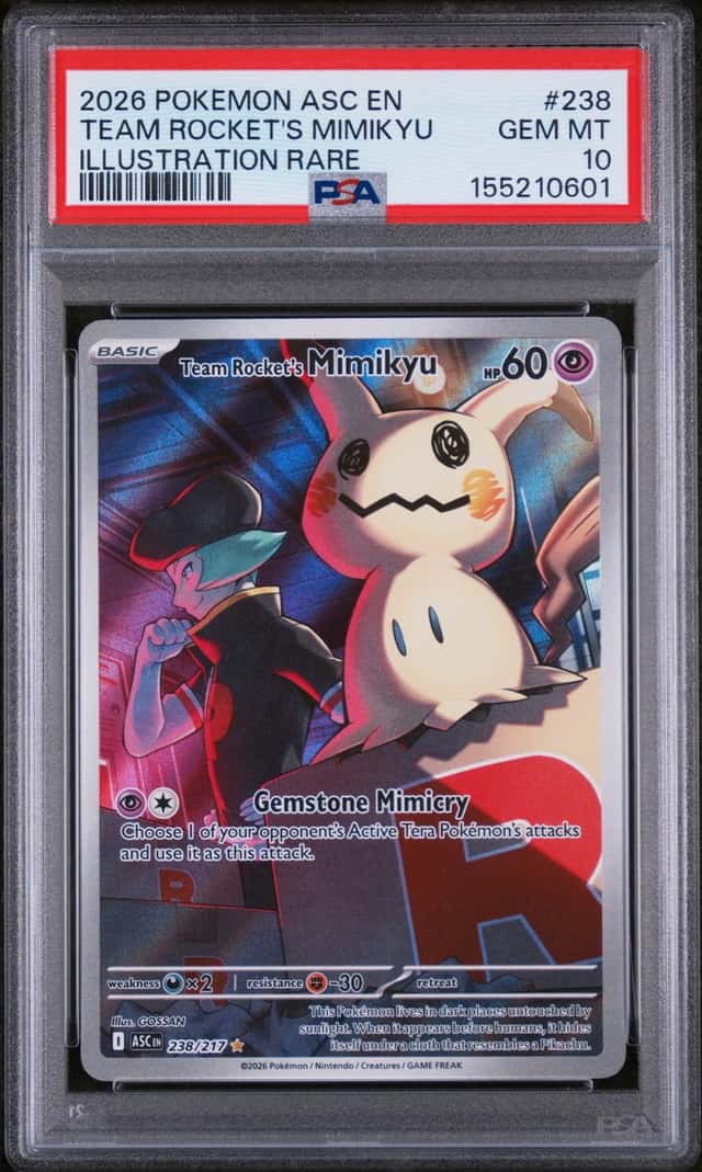 2026 Pokemon Mega Evolution Ascended Heroes Illustration Rare Team Rocket's Mimikyu #238