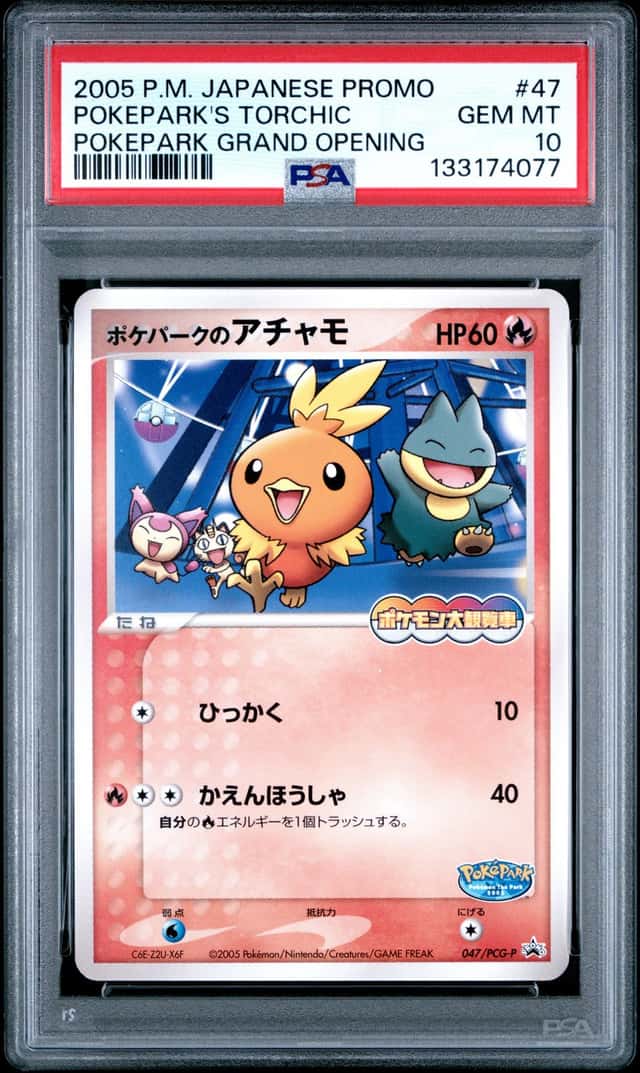 PTCG 宝可梦 PSA10 宝可梦乐园的火稚鸡 2005 047/PCG-P PROMO 宝可梦公园开业特典 日版