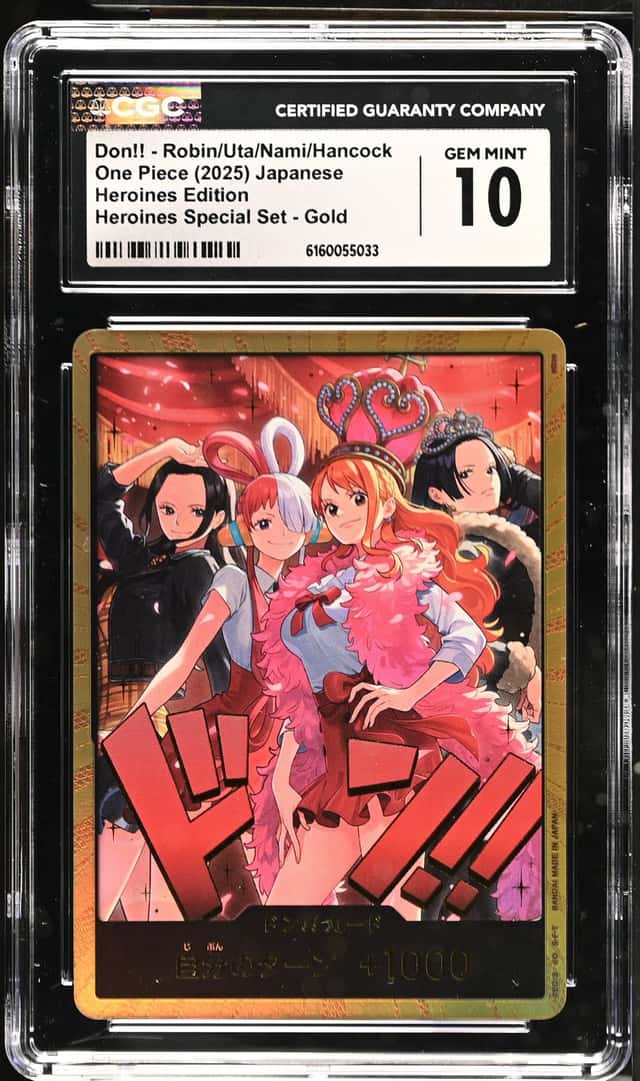 2025 ONE PIECE JAPANESE DON!! ROBIN/UTA/NAMI/HANCOCK CGC 10 GEM MINT