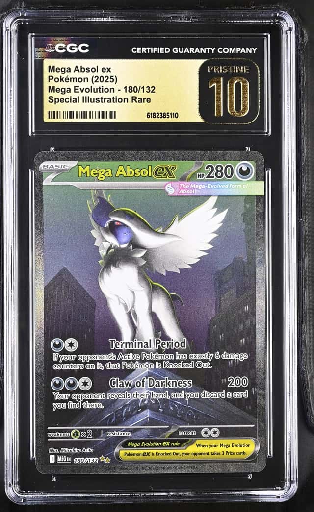 2025 Pokemon Mega Evolution SIR Mega Absol Ex #180 CGC 10 PRISTINE