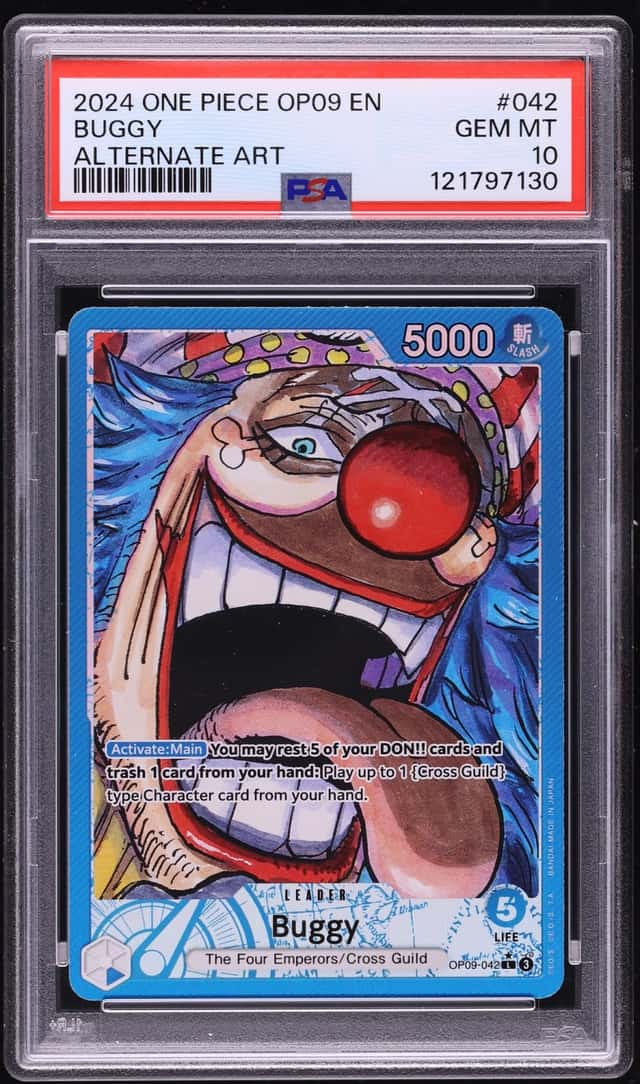 2024 One Piece Emperors In The New World Leader Buggy #42 PSA 10 GEM MINT