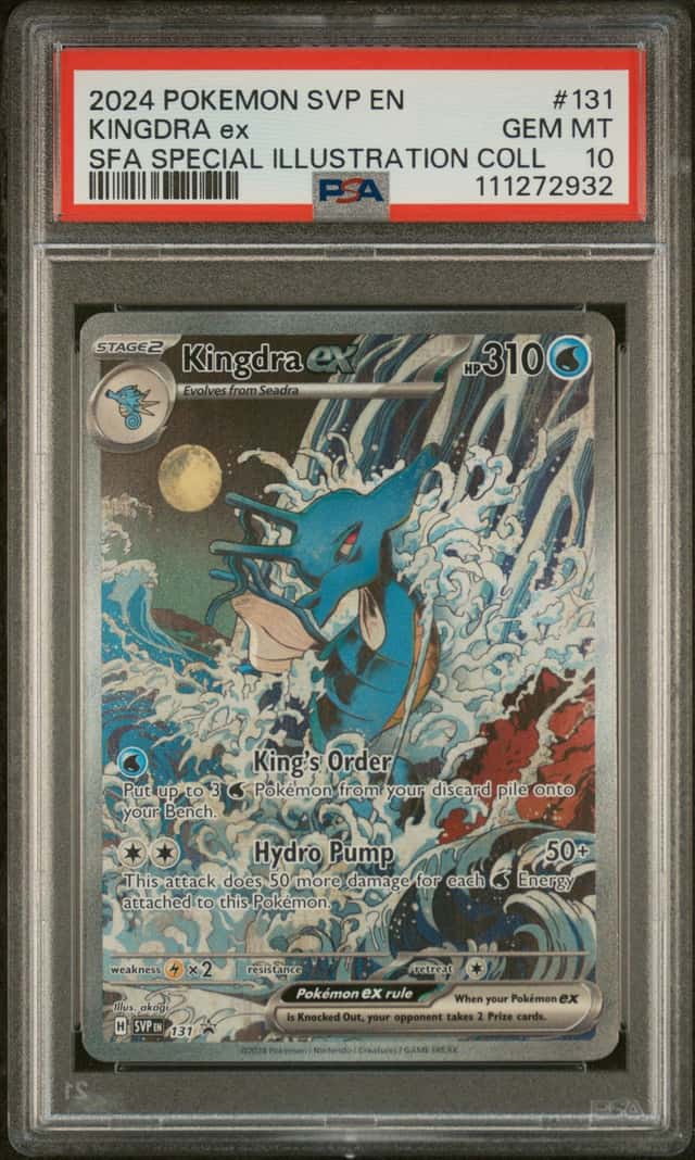 Pokemon SV Black Star Promos Kingdra ex 2024 #131 PSA 10 GEM MINT