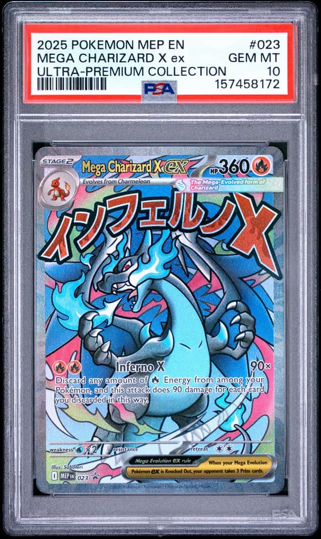 2026 Pokemon MEP Black Star Promos Mega Charizard X ex #023 PSA 10 GEM MINT