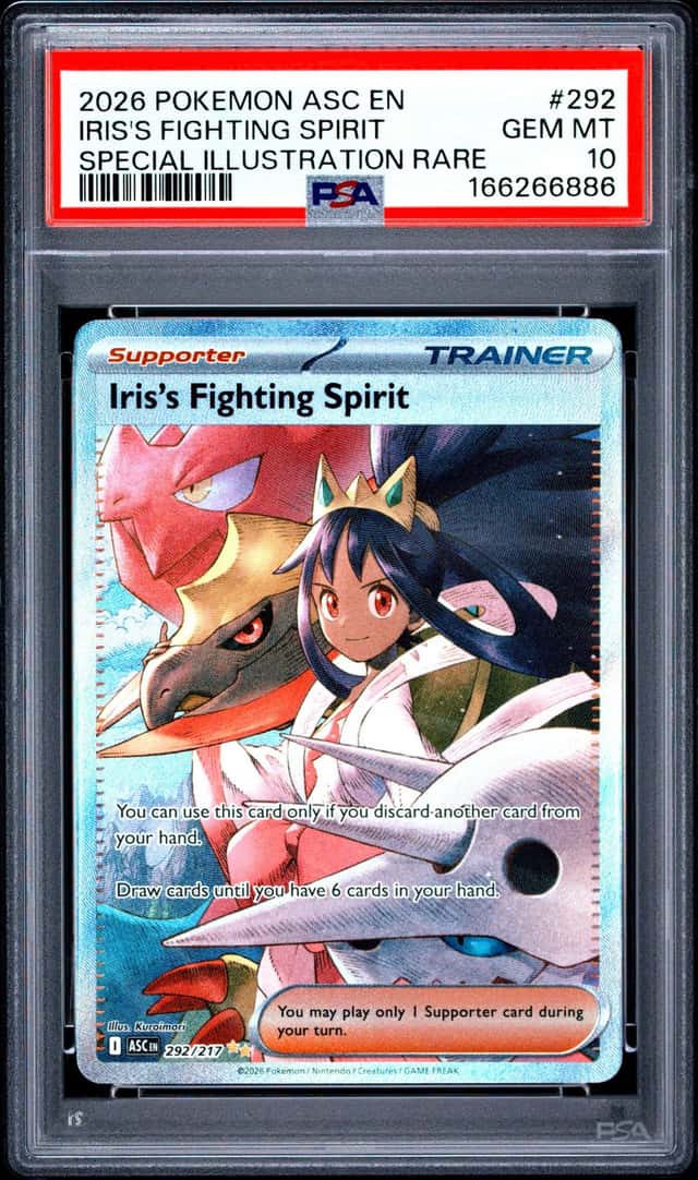 2026 Pokemon Iris's Fighting Spirit #292 Special Illustration Rare PSA 10 