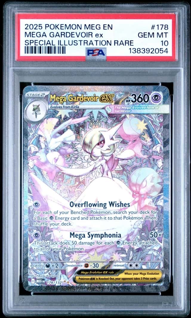 2025 POKEMON MEGA EVOLUTION SPECIAL ILLUSTRATION RARE MEGA GARDEVOIR EX PSA 10