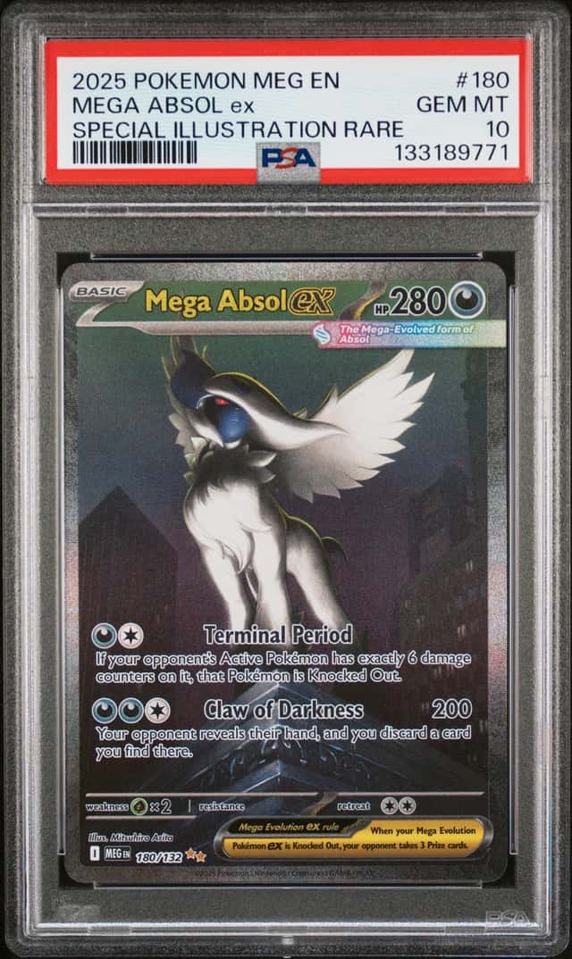 2025 Pokemon Mega Evolution Absol ex Special Illustration Rare #180/132 PSA 10
