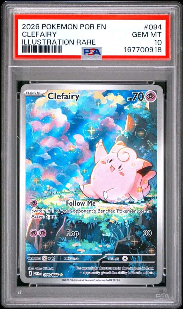 2026 POKEMON POR EN-PERFECT ORDER ILLUSTRATION RARE #094 CLEFAIRY PSA 10