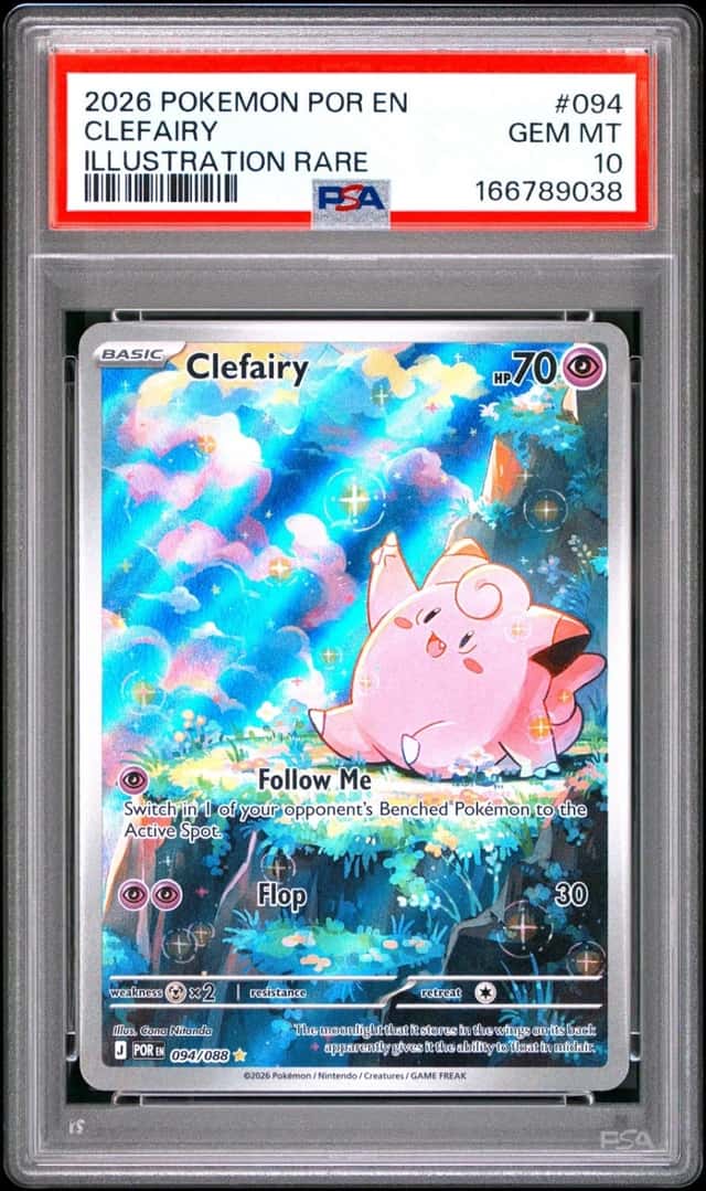 2026 POKEMON POR EN-PERFECT ORDER ILLUSTRATION RARE #094 CLEFAIRY PSA 10