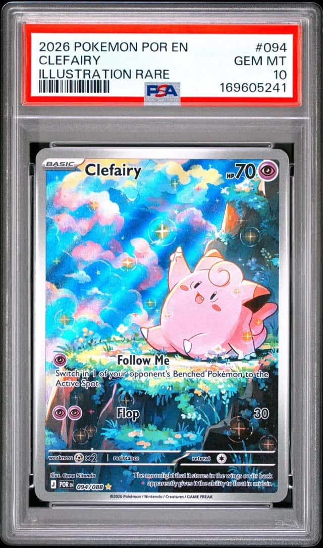 2026 POKEMON POR EN-PERFECT ORDER ILLUSTRATION RARE #094 CLEFAIRY PSA 10