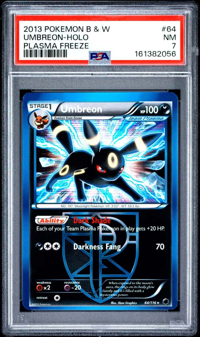 Pokemon Umbreon Holo Plasma Freeze 64/116 PSA 7