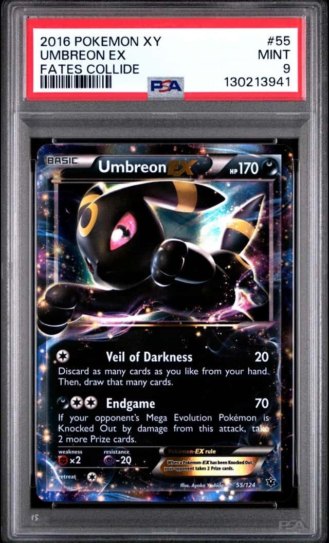 Pokemon Umbreon EX Fates Collide 55/124 PSA 9 Mint