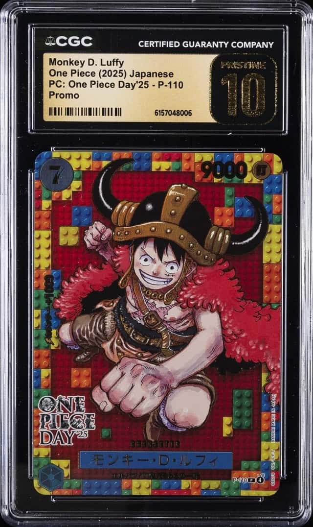 2025 ONE PIECE JAPANESE PC: ONE PIECE DAY '25 MONKEY D. LUFFY CGC 10 PRISTINE