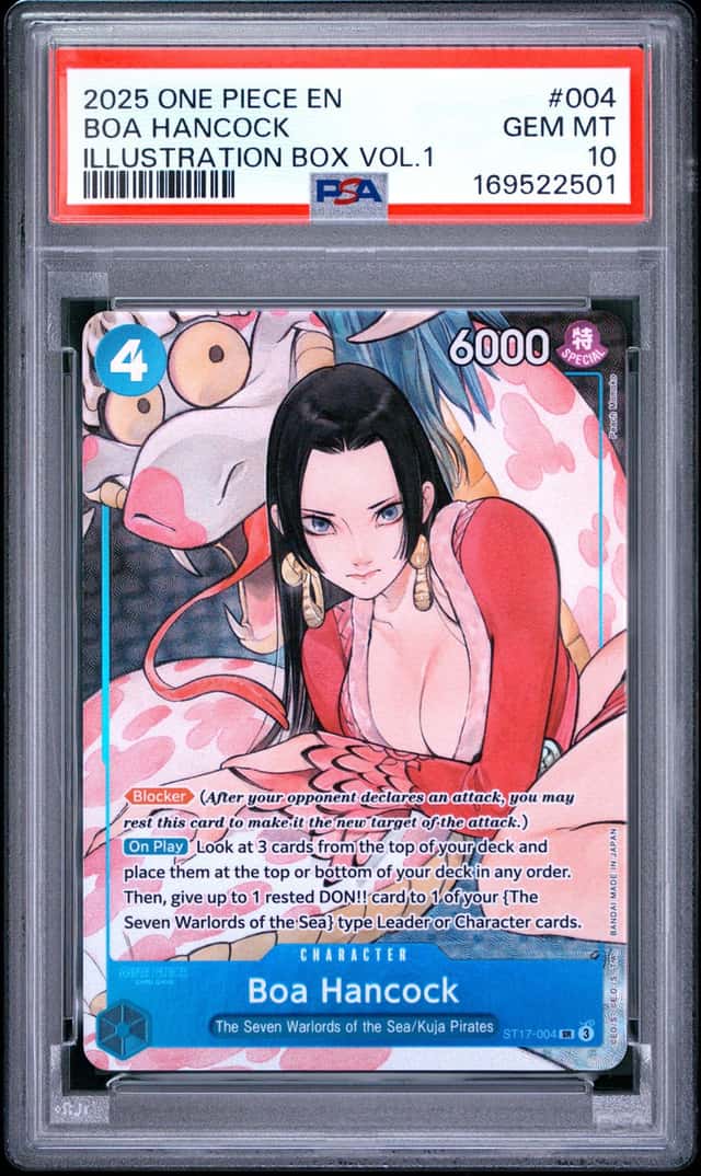 One Piece 2025 Boa Hancock ST17-004 Illustration Box Vol.1 GEM MINT PSA 10